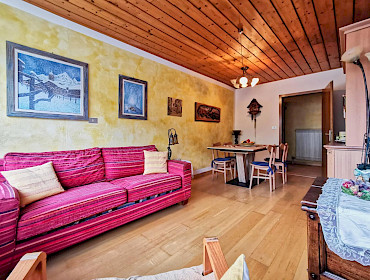Wohnzimmer mit gemütlichen Sofa