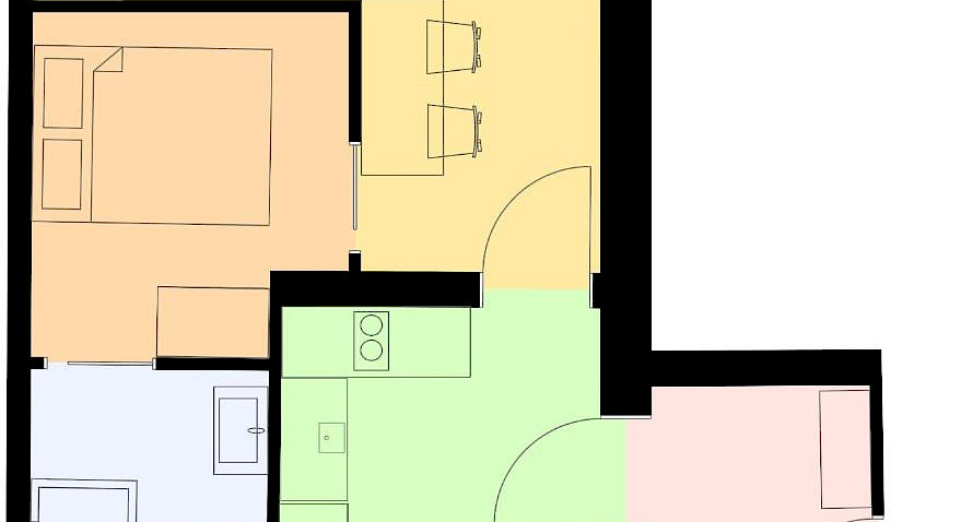 1,5 bedroom apartment in the center Bild