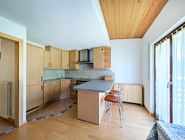 kitchen with access to the balcony