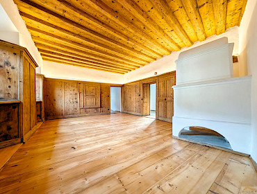 Wohnzimmer mit Kachelofen Wohnzimmer mit Kachelofen