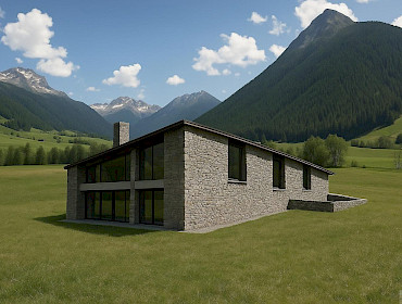 Rendering - exklusives Bergrefugium