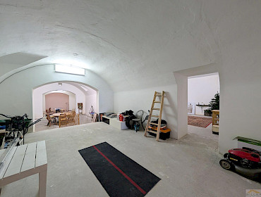 spacious storage area with potential for customization