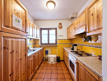 Gut gepflegte Küche mit vollständiger Ausstattung